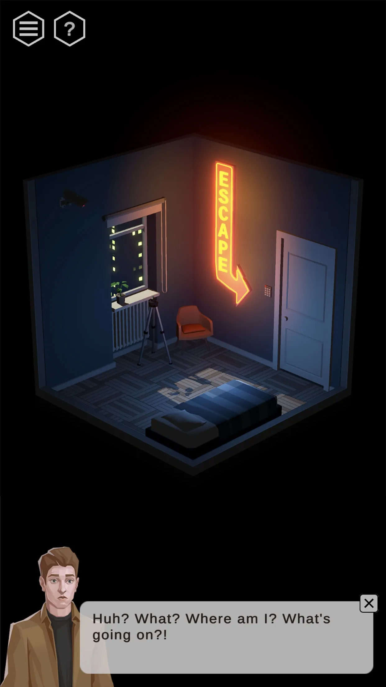 Комната из 50 Tiny Room Escape: изометрическая диорама, которую можно вращать