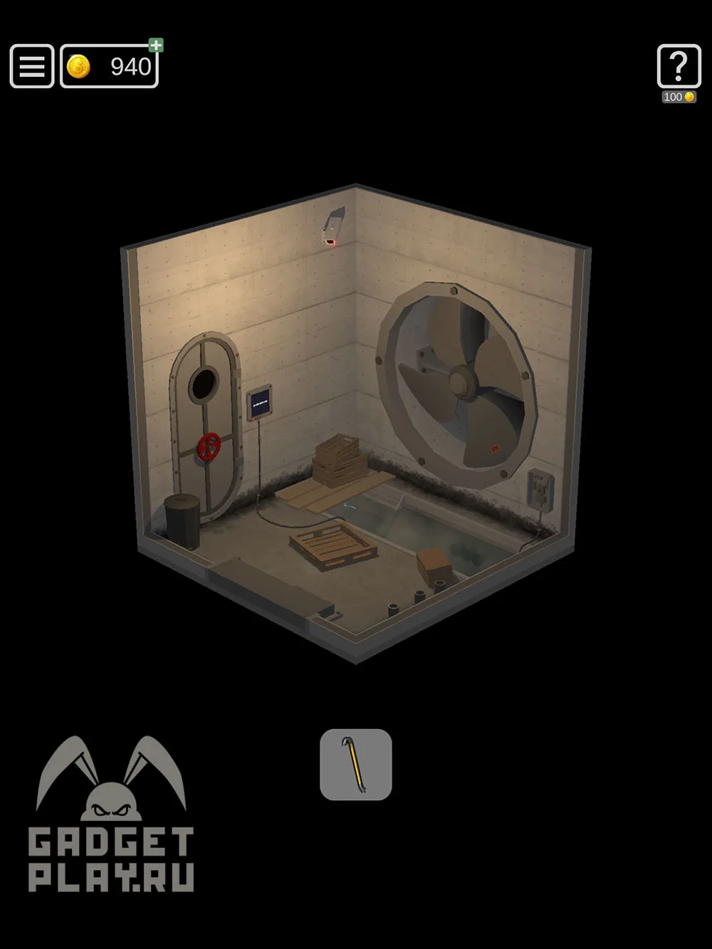 50 Tiny Room Escape 19 уровень «Поток» — шаг прохождения