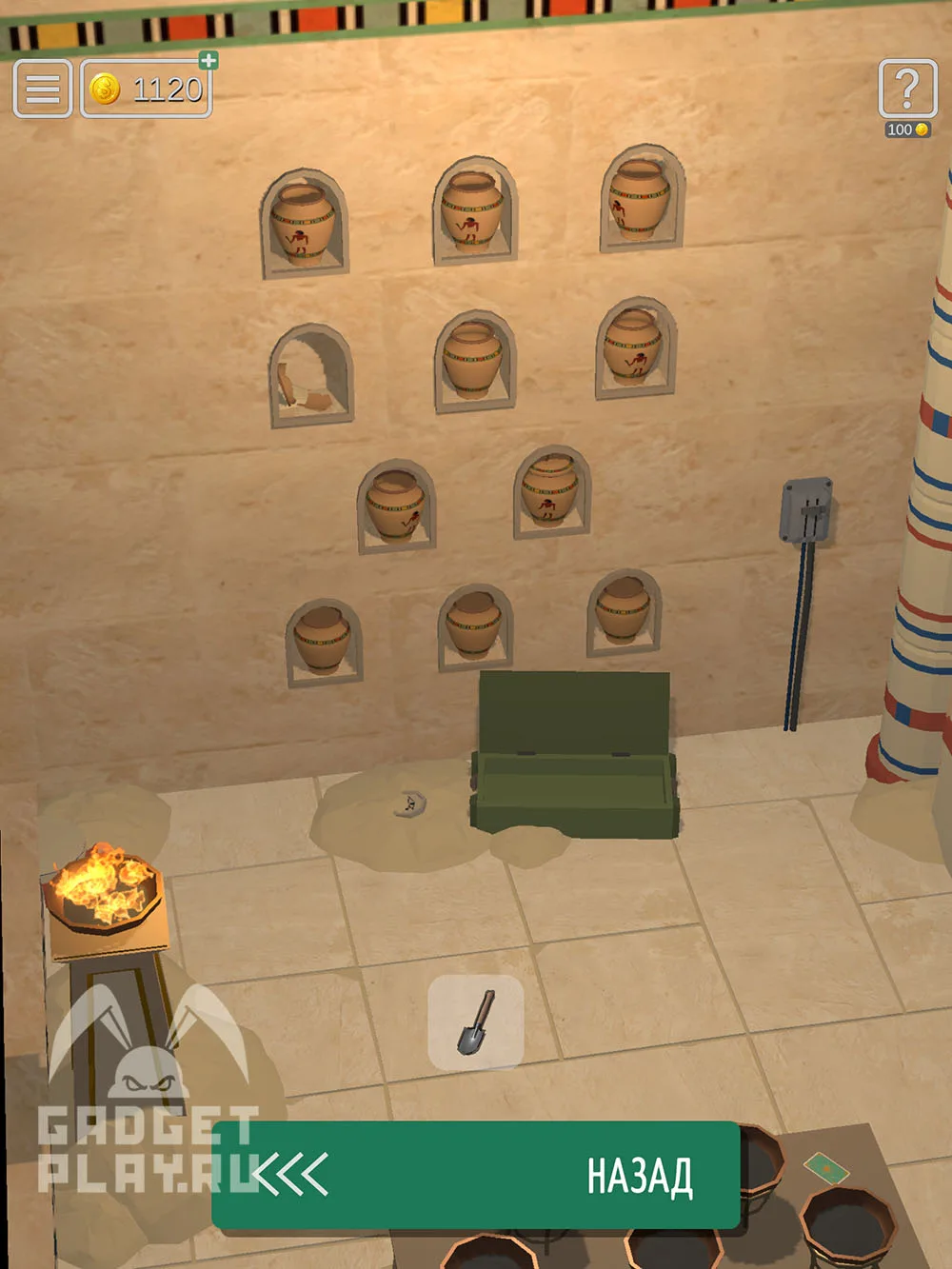 50 Tiny Room Escape 23 уровень «Древность» — шаг прохождения