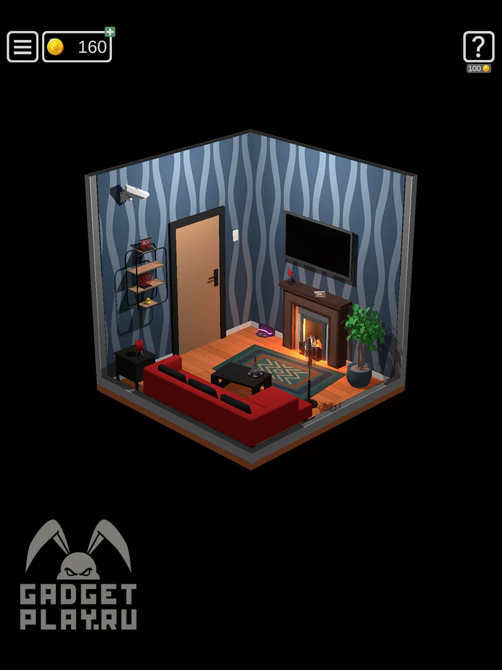 50 Tiny Room Escape 3 уровень «Звонок» — шаг прохождения